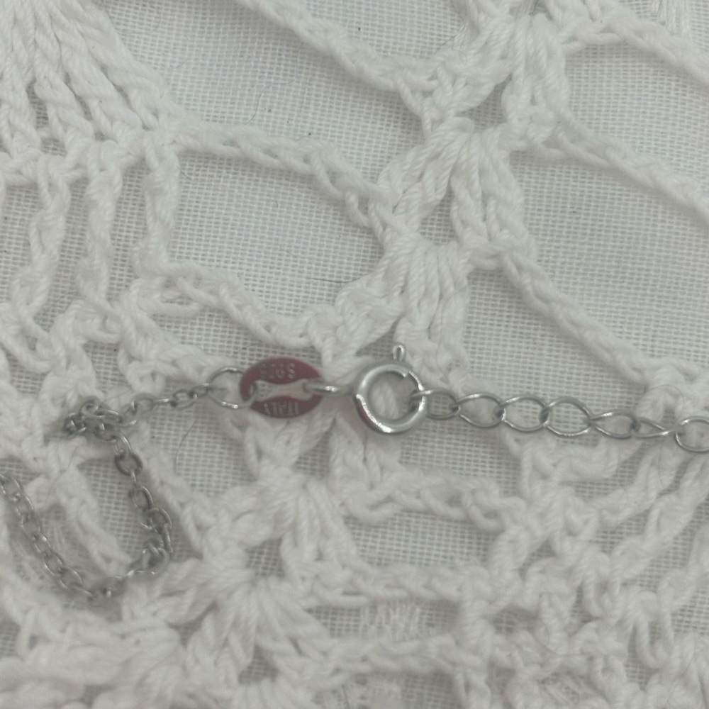 Italian 925 Silver Cat Pendant Necklace - Picture 5 of 12